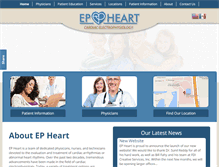 Tablet Screenshot of epheart.com